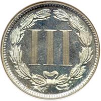 1886 Nickel Three Cents. NGC PF66 - 2