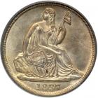1837 Liberty Seated Half Dime. No stars, large date. PCGS MS64
