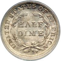 1856 Liberty Seated Half Dime. CGA MS67 - 2