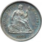 1860 Liberty Seated Half Dime. PCGS MS65