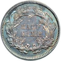 1860 Liberty Seated Half Dime. PCGS MS65 - 2