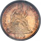 1870 Liberty Seated Dime. PCGS PF64