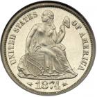 1874 Liberty Seated Dime. Arrows. NGC PF66