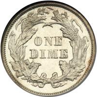 1874 Liberty Seated Dime. Arrows. NGC PF66 - 2