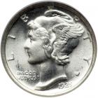 1925-D Mercury Dime. NGC MS67