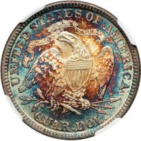 1889 Liberty Seated Quarter Dollar. NGC MS67 - 2