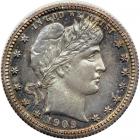 1909 Barber Quarter Dollar. PF64