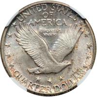 1926-D Liberty Standing Quarter Dollar. NGC MS67 - 2