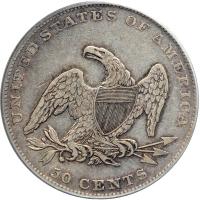 1836 Capped Bust Half Dollar. Reeded edge. PCGS EF40 - 2