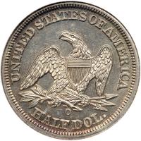 1854-O Liberty Seated Half Dollar. Arrows - 2