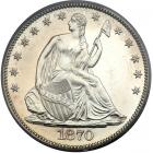 1870 Liberty Seated Half Dollar. PCGS PF64