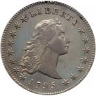 1795 Flowing Hair Dollar. 2 leaves beneath each wing. NGC EF40