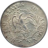 1797 Draped Bust Dollar. 10 stars left, 6 right. PCGS AU58 - 2