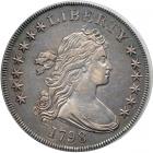 1798 Draped Bust Dollar. Large eagle, close date. PCGS AU50