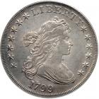 1799 Draped Bust Dollar. PCGS AU58