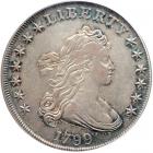 1799 Draped Bust Dollar. PCGS AU50