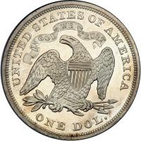 1870 Liberty Seated Dollar. PCGS PF65 - 2