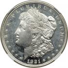 1921 Morgan Dollar. NGC MS65