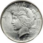 1922-D Peace Dollar. NGC MS66