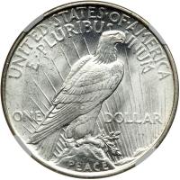 1922-D Peace Dollar. NGC MS66 - 2