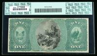 Original Series, $1 National Bank Note. The First NB, Kansas, IL. Ch. #2011. PCGS Choice About New 58 - 2