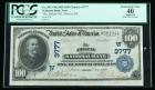 1902, $100 National Bank Note. The Abilene NB, Abilene, KS. Ch. #3777. PCGS Apparent Extremely Fine 40