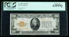 1928, $20 Gold Certificate. PCGS Choice New 63PPQ