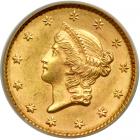 1852 $1 Gold Liberty. PCGS MS62