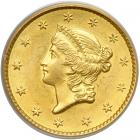 1852 $1 Gold Liberty. PCGS MS62