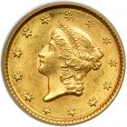 1853 $1 Gold Liberty. PCGS MS62