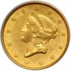 1853 $1 Gold Liberty. NGC MS62