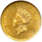 1856-S $1 Gold Indian. NGC MS63