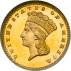 1885 $1 Gold Indian. NGC PF68