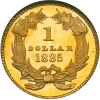 1885 $1 Gold Indian. NGC PF68 - 2