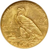 1911 $2.50 Indian. NGC MS63 - 2