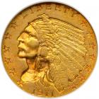 1911-D $2.50 Indian. NGC AU58