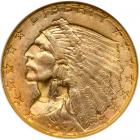 1914-D $2.50 Indian. NGC MS65