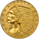 1926 $2.50 Indian. PCI MS64