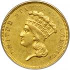 1854-O $3 Gold. PCGS AU55