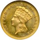 1882 $3 Gold. NGC MS64