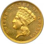 1884 $3 Gold. PCGS PF64