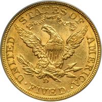 1906-D $5 Liberty. PCGS MS61 - 2