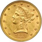 1881 $10 Liberty. PCGS MS62