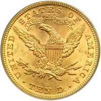 1881 $10 Liberty. PCGS MS62 - 2