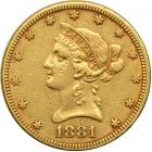 1881 $10. VF20