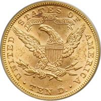 1892 $10 Liberty. PCGS MS62 - 2