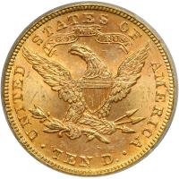 1893 $10 Liberty. ICG MS64 - 2