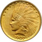 1907 $10 Indian. No periods. PCGS MS64