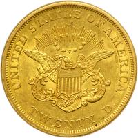 1850 $20 Liberty. NGC AU58 - 2