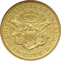 1852-O $20 Liberty. NGC AU53 - 2